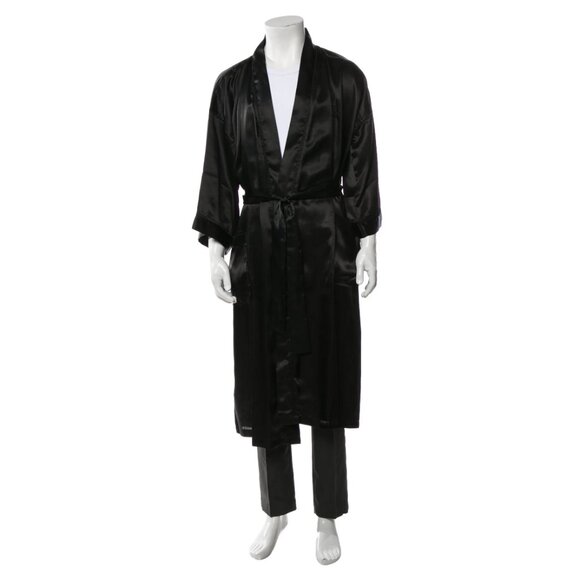 Dior Other - Christian Dior Monsieur Vintage Embroidered Accent Robe Black OS